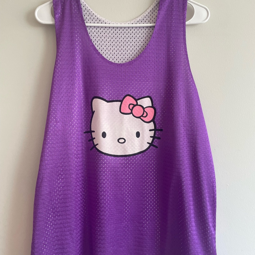 Purple Hello Kitty Jersey Tank Top